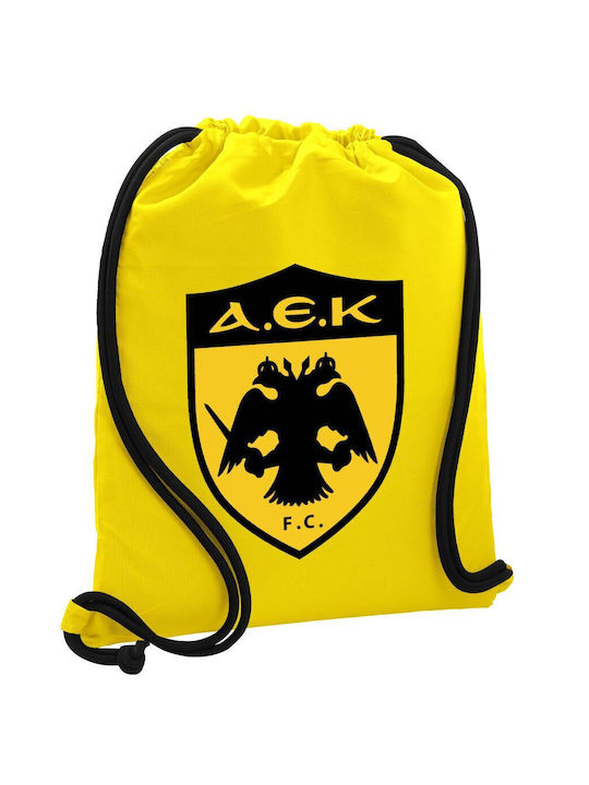 AEK Rucksack Tasche Turnbeutel Gelb Tasche 40x4...