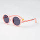 Baby Cloud Wavy Στρογγυλά Παιδικά Γυαλιά Ηλίου με Polarized Φακό Coral Pink για 3-6 Ετών