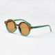 Baby Cloud Leopard Στρογγυλά Παιδικά Γυαλιά Ηλίου με Polarized Φακό Green για 3-6 Ετών