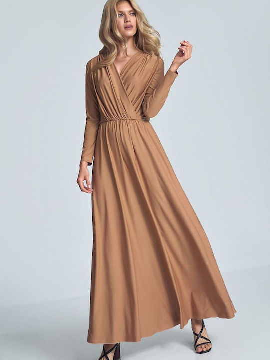 Figl Maxi Kleid Beige