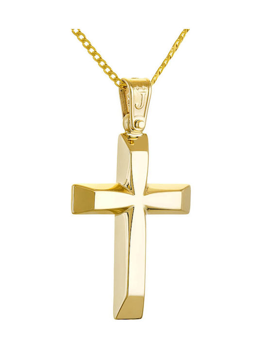 Papoulidis Jewellery Gold Σταυρός Double Sided