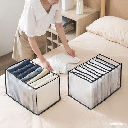 Organizer Kleiderschrank Ordnung Raum In Ihrem Zuhause Organizer für Schubladen in Blau Farbe 44x30x22cm 2 Stück