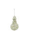 Hängender Schneemann Ornament Kunststoff 13x8cm