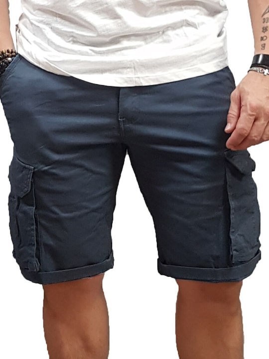 Rebase Pantaloni scurți bărbați Cargo Stone Blue