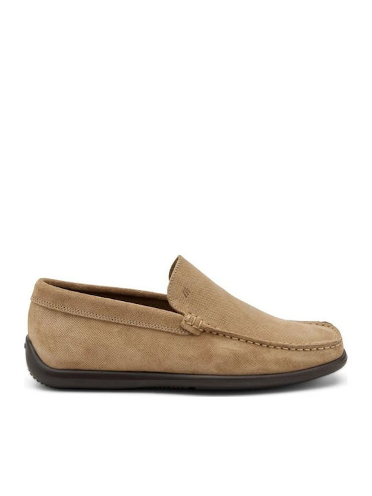 Suede Ανδρικά Loafers σε Μπεζ Χρώμα