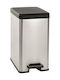 Kadax Bin Slim Bin Coș de Gunoi Plastic Argintiu 25lt 1buc