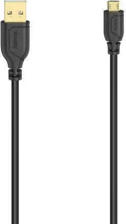 HAMA Flexi-slim Regulär USB 2.0 Zu Micro-USB-Kabel Gold 0.75m 00200610 1 Stück