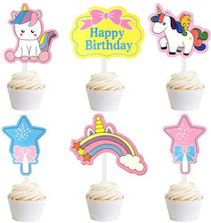 Happy Decorative for Cake 6 Pieces