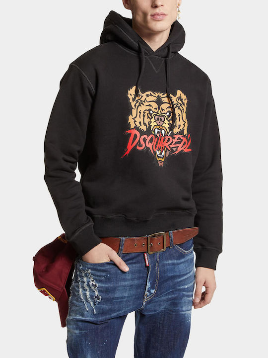 Dsquared2 Herren Sweatshirt Schwarz