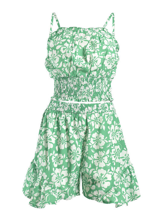 Ble Resort Collection Γυναικείο Σετ Παραλίας Πρασινο/λευκο