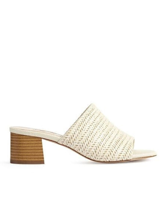 Heel Mules Beige