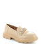 Women's Moccasins in Beige Color