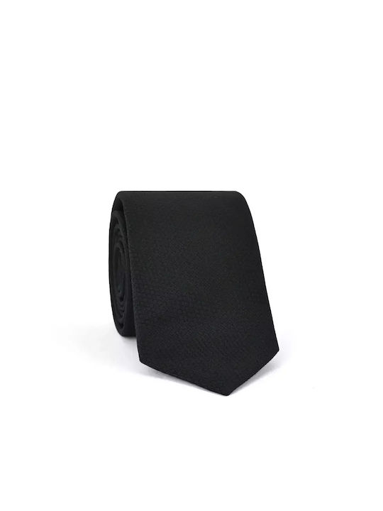 Hugo Boss Ανδρική Γραβάτα Μεταξωτή σε Μαύρο Χρώμα