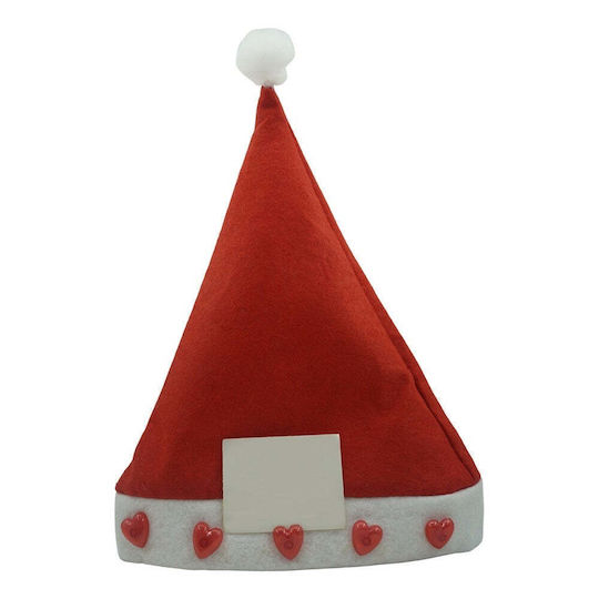 Christmas Caps Red with Pattern Santa Claus