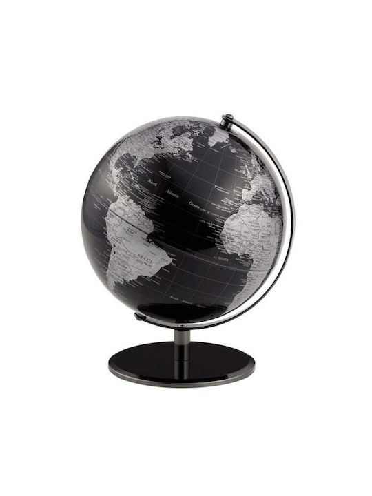 Troika Glob pământesc în limba engleză cu Diametru 25 cm și Înălțime 30 cm Negru