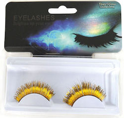 Gold False Lashes
