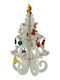 Weihnachtsdekoration Baum 20cm Weiß
