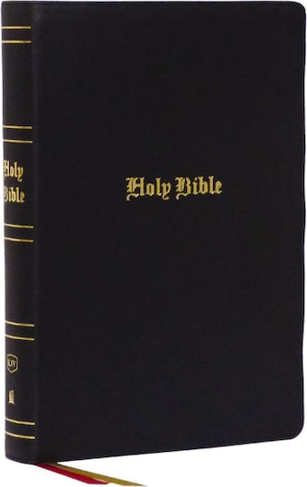 Kjv Holy Bible: Super Giant Print With 43,000 Cross References, Black Genuine Leather, Red Letter, Comfort Print: King James Version