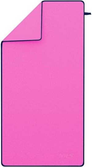 Nils Πετσέτα Microfiber Σώματος 200gr/m² Ροζ 90x200εκ.