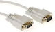 Cablu serial RS232 Act Ak2304, mufă RS232 bărbat - mufă RS232 femeie, 1m, alb, la vrac