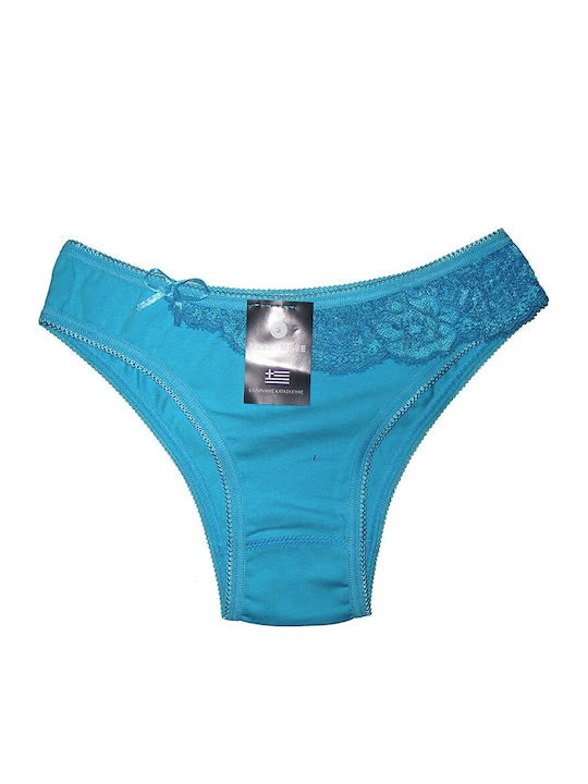 Damen Brasilien mit Spitze Turquoise