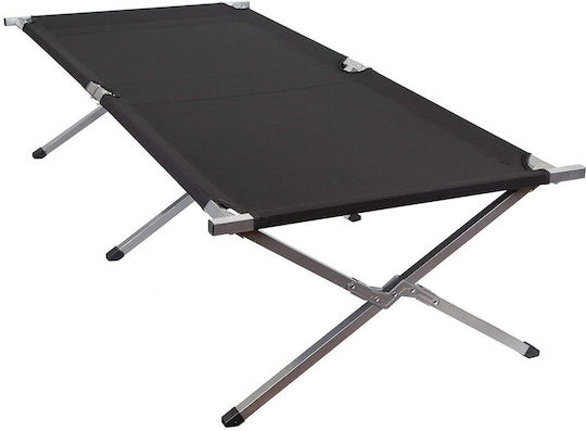 Pat Pliant Fără Saltea Single Negru 189x62.5x43cm
