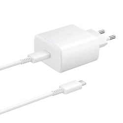 Samsung EP-TA845EWE + EP-DW767JWE Bulk 45W με Καλώδιο USB-C - USB-C Samsung EP-TA845EWE + EP-DW767JWE Bulk 45W με Καλώδιο USB-C - USB-C