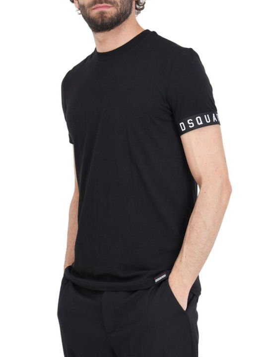 Dsquared2 Herren Kurzarmshirt Schwarz