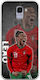 Euro 2024 Rafael Leao Samsung Galaxy J6 2018 Flexibles TPU Transparentes Silikon