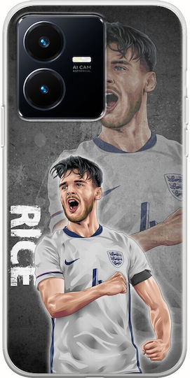 Euro 2024 Declan Rice Vivo Y22s Husă flexibilă din silicon transparent Tpu