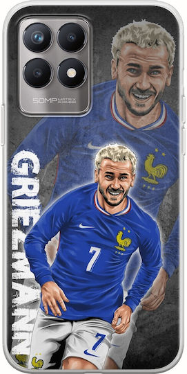 Euro 2024 Antoine Griezmann Realme 8i Flexibles TPU Transparentes Silikon