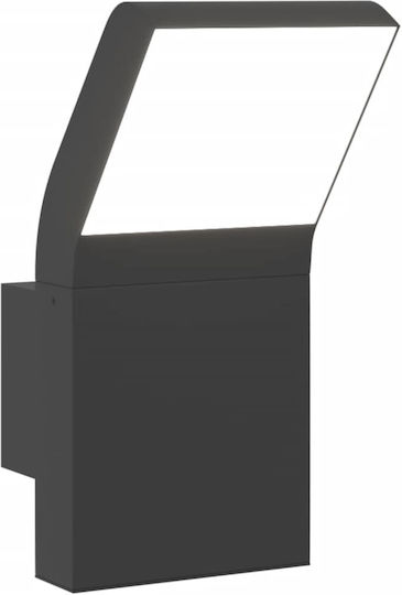 vidaXL Lumină de exterior montată pe perete LED IP54 9W cu Alb Cald Lumină 10x15x22εκ.