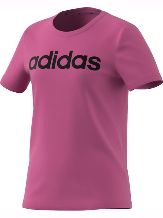 adidas Tricou pentru copii Roz Essentials Linear
