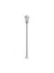 vidaXL Outdoor Floor Lamp Small Post 60W IP44 for E27 Socket Silver