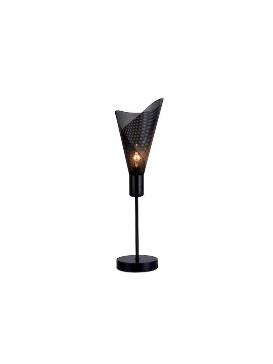 Tabletop Decorative Lamp with Socket for Bulb E14 Black