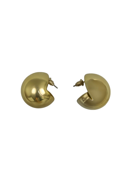 Silver Gold Ball Earring