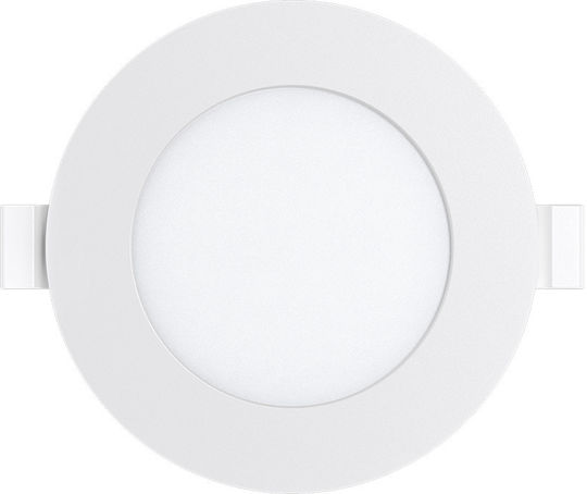 Braytron Στρογγυλό LED Panel 4W με Θερμό Λευκό Φως 3000K