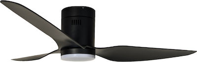 Inlight Alamo Ceiling Fan with Light and Remote Control Black