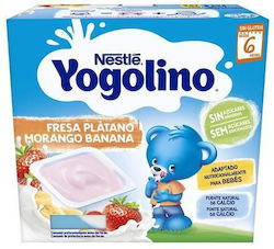 Nestle Βρεφική Κρέμα Yogolino Banana & Strawberry για 6m+ 400gr