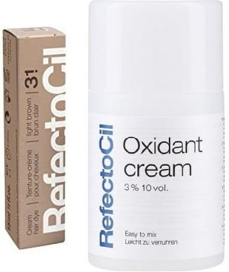 Complete Refectocil Set Eyelash Eyebrow Tinting Oxidant Cream Pro 100 Ml Brown D