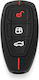 Car Key Cover Case made of with 3 Buttons for Ford in Black Color