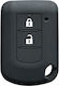 Car Key Cover Case made of with 2 Buttons for Mitsubishi in Gray Color