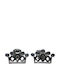 Earrings Silver 925 Crown 5 Stones
