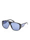 Guess Men's Sunglasses with Black Plastic Frame and Blue Lens GU00135 01V