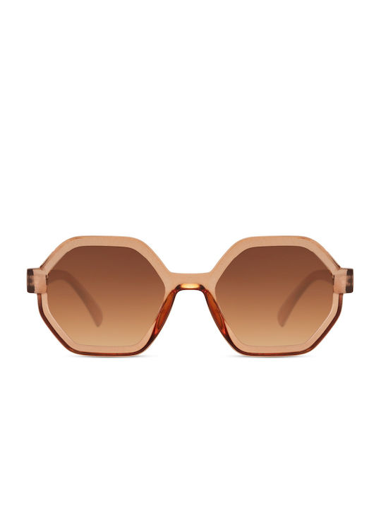 Solo-Solis Women's Sunglasses with Brown Plastic Frame and Brown Gradient Lens NDL6900