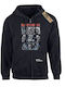 Bluză cu glugă pentru adulți Takeposition Z-cool Iron Maiden Beast Negru 908-7508b-02