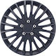 Carman Set Capace de Roți Auto 4 Bucăți 15 Negru/Negru