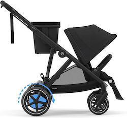 Cybex E-Gazelle S Baby Stroller Suitable for Newborn Moon Black Black Frame 14.7kg