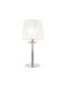 Led7 Metal Table Lamp for Socket E14 with White Shade and Base