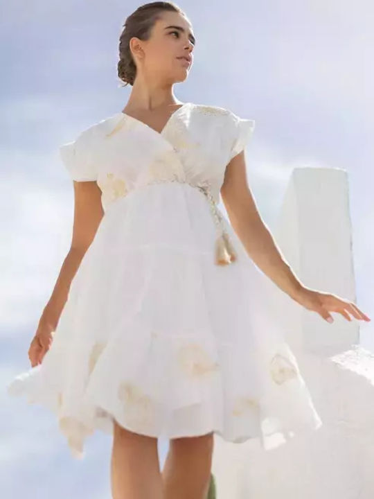 Desiree Mini Φόρεμα Λευκό
